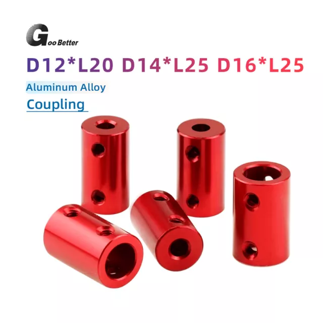 Aluminum Alloy Red Shaft Coupling Rigid Coupler Motor Connector CNC 3D Printer