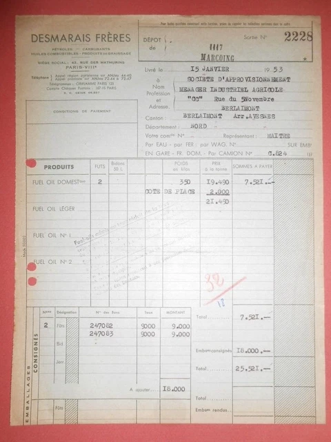Ancienne Facture Victor Weibel - Cartonnerie Pâte à Bois - Kayserberg Alspach 1925