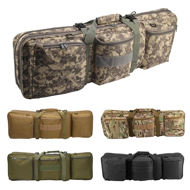 DOUBLE RIFLE MILITARY Tactical Gun Bag Shooting Hunting Carry Case