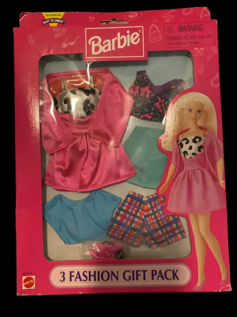 Barbie 1997 Mattel 3 Fashion Gift Pack