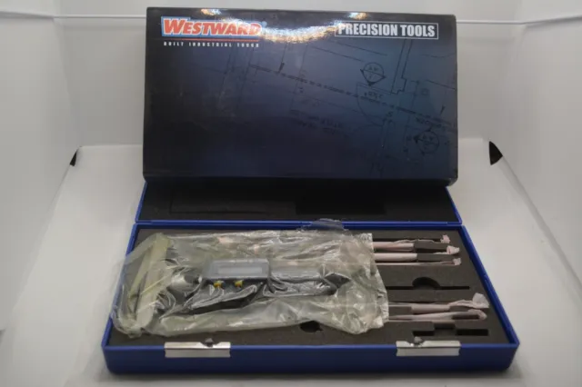 Westward IP54 Electronic Depth Micrometer 4KY22 Kit - Fresh Batt.!