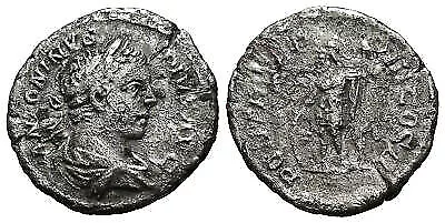 Roman Imperial Silver Denarius Coin - Rome  218-222 AD - Elagabalus