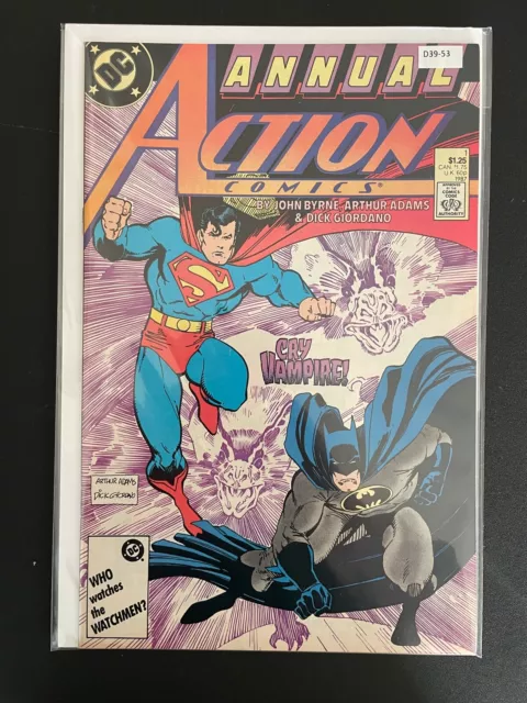 Action Comics vol.1 Annual #1 1987 High Grade 9.0 DC Comic Book D39-53
