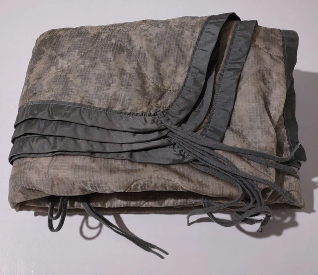 Poncho Wet Weather Liner Blanket ACU Digital Military USA 63 x 82 inches