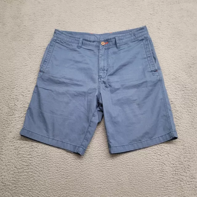 TOMMY BAHAMA SHORTS Mens 34 Blue Cotton Casual Outdoors Beach Golf ...