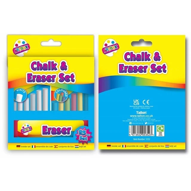 ArtBox - Kreide und Radiergummi Set 25er-Pack (SG21750)