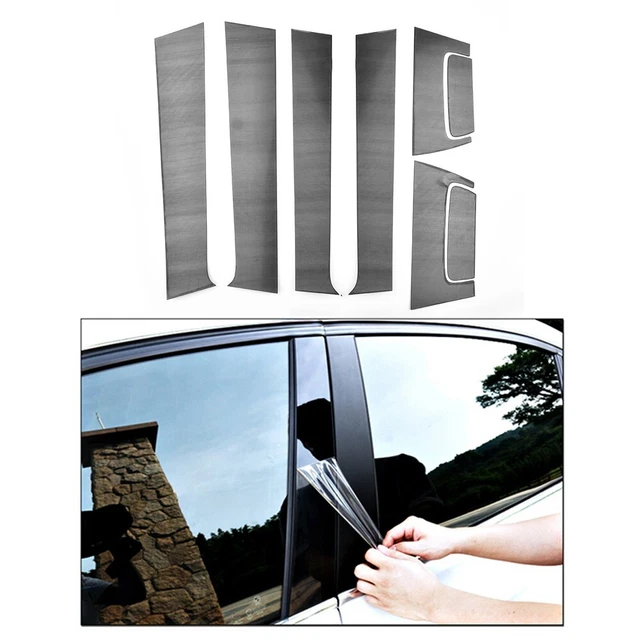 Garnitures De Montants De Fenêtre Ford Mondeo MK4 2008-2013 - Lot De 6 Autocollants Décoratifs Et Protecteurs
