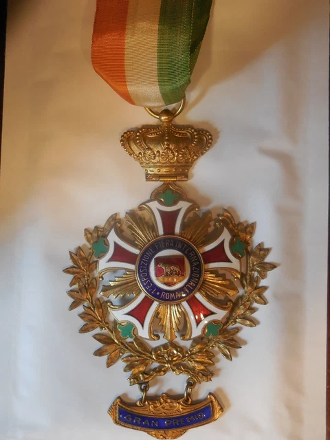 Médaille Ou Croix "Premio" - Exposition Internationale De Rome - Souvenir D'Italie