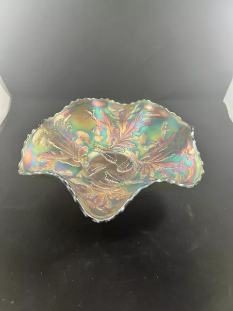 Vintage Fenton Iridescent Carnival Glass Bowl