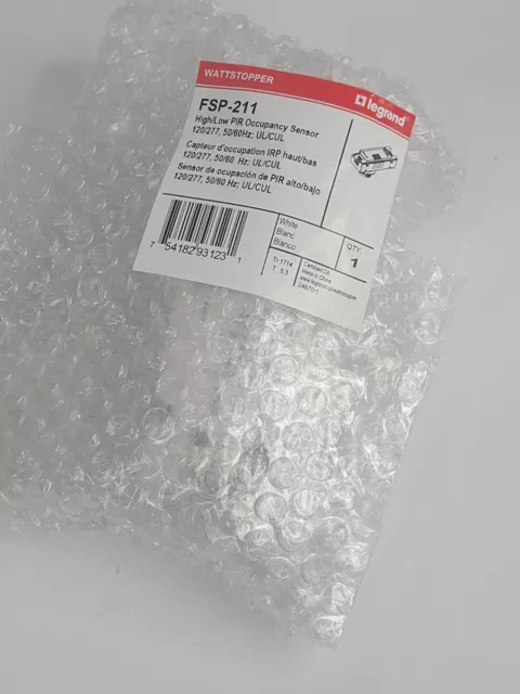 WATTSTOPPER LEGRAND FSP-211 HIGH/LOW PIR SENSOR 120/277V NEW FREE SHIPPING s6