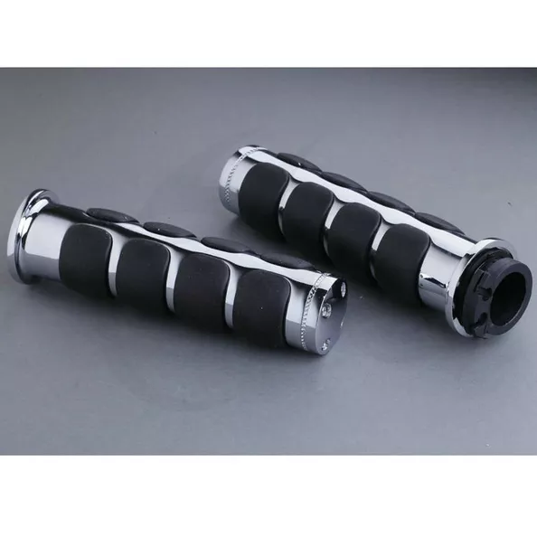 1" Chrome Handle Hand Grips For Honda Goldwing Gold wing GL1800 2001-2013 21A