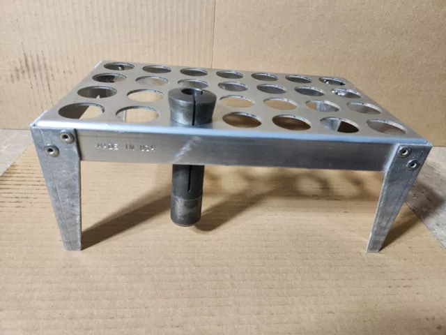 R8 Collets Stand Holder, hold up to 28 collets, made in usa.