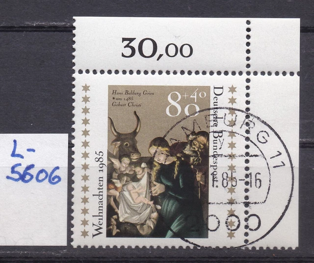 BRD - Mi 1267 - EST Ersttag -  Vollstempel Hamburg - Eckrand - Ecke 2 - L5606