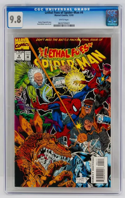 The Lethal Foes of Spider-Man #4 CGC 9.8 White Pages NM/MT Final Issue Key Grail