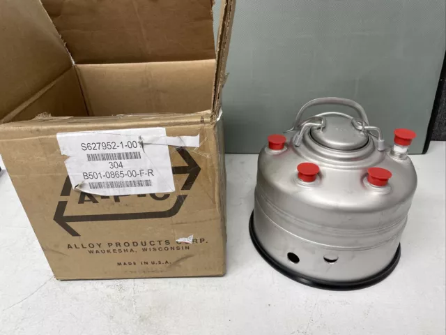 Alloy Products Corp 72-01 T-304 Stainless Steel Pressure Vessel B501-0865-00-F-R