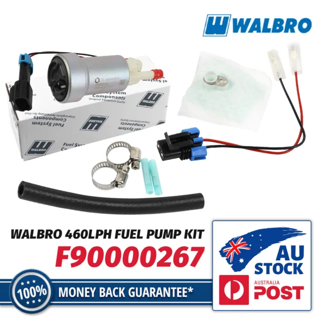 1x Genuine Walbro 460 lph Fuel Pump Kit F90000267 suit E85 also 450 lph EFP-287