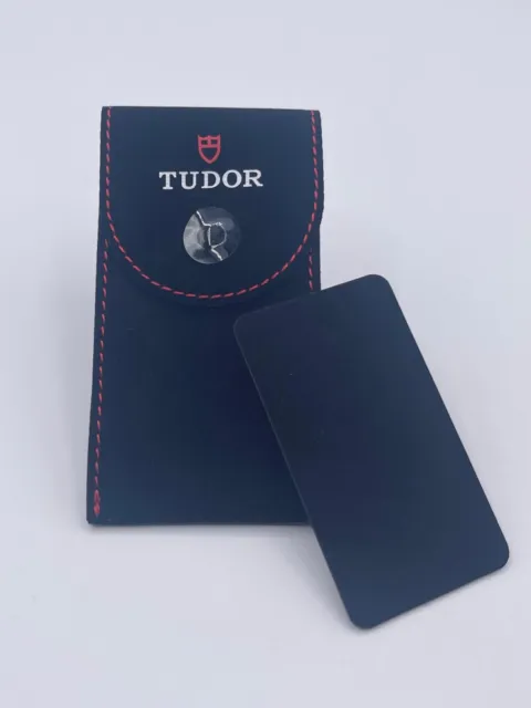 Tudor pochette porta orologio travel box nera ref. 50006084.64
