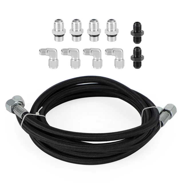 AUTOMATIC TRANSMISSION COOLER Lines Kit 6AN Hose Line Kit For GM 4L60E