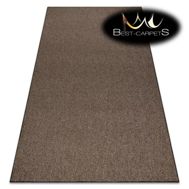 CHEAP & QUALITY CARPETS Feltback RHAPSODY brown 94 Bedroom Large RUG ANY SIZE