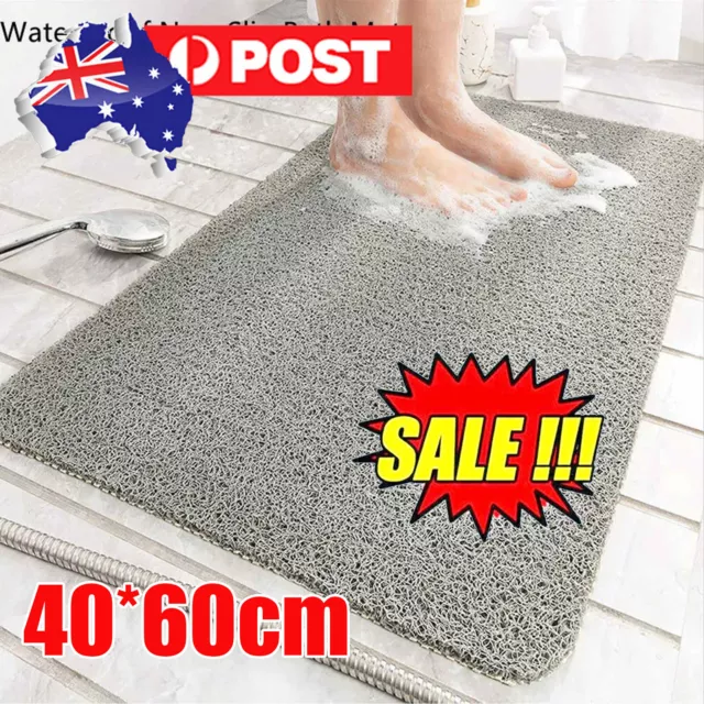 Hydro Wonder Super Comfy Shower Mat Non Slip Never Stains or Blocks Drain Grey