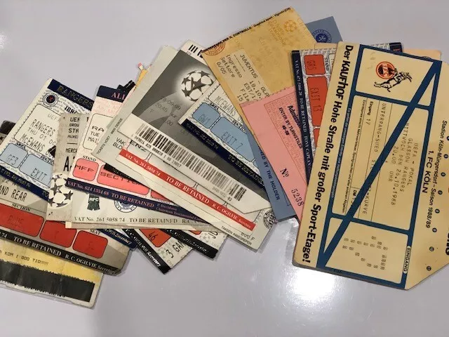 25 DIFF RANGERS BIG MATCH TICKETS - 1981 to 1999 - YOU CHOOSE