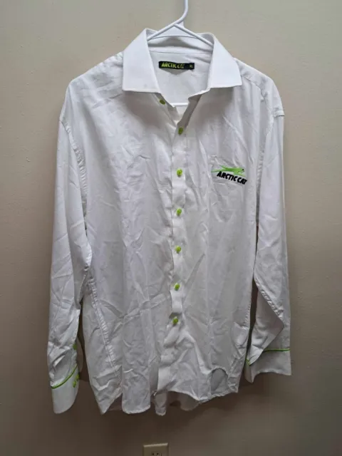 Arctic Cat Men's  White XL Long Sleeve Button Up Shirt