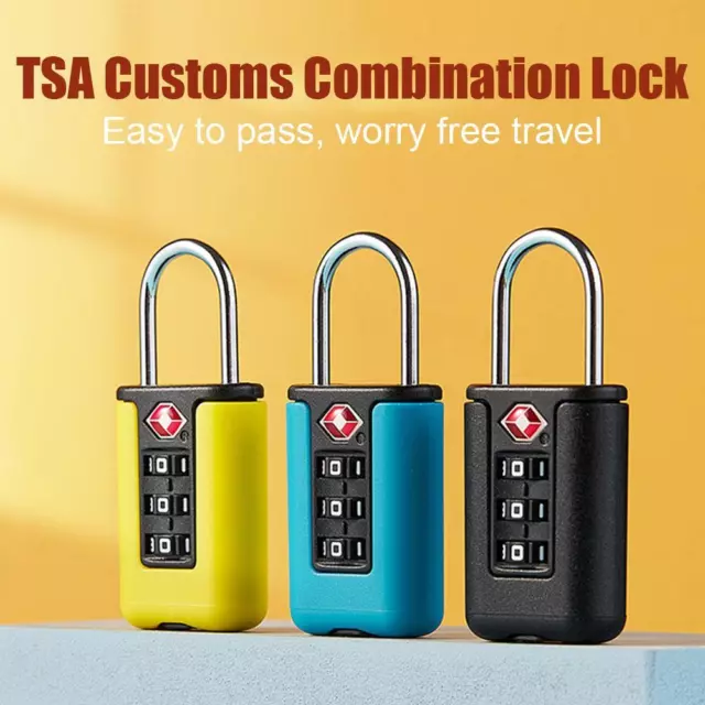 Travel Bags Lock TSA Customs Combination Code Locks Padlock For Luggage Zipper