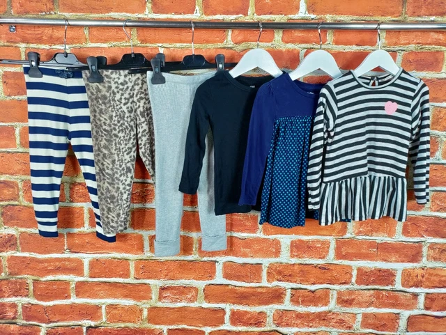 Baby Girl Bundle Age 18-24 Months Next George H&M Leggings Top Dress Kids 92Cm
