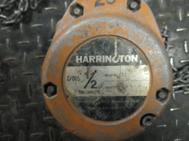 harrington 1/2 Ton chain fall hoist 10 ft