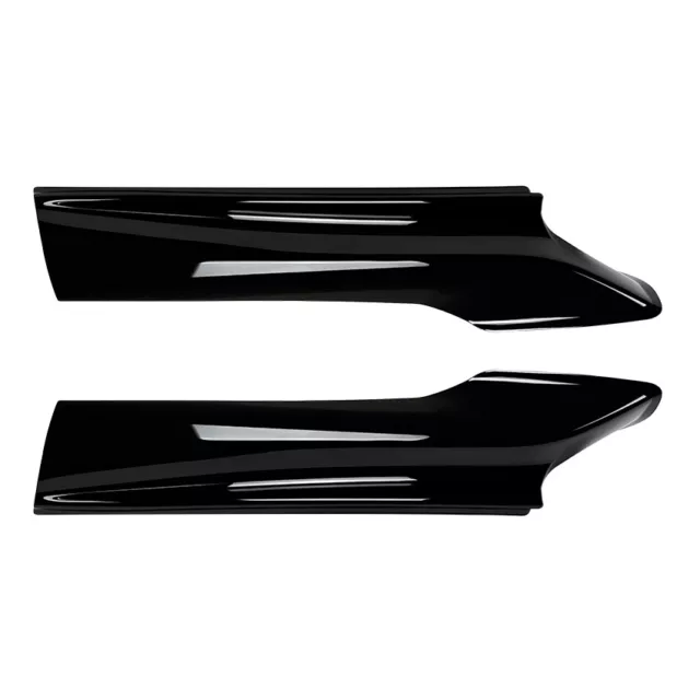 Für BMW F10 F11 2011-17 mit M-Paket Sport Front Splitter Lip Flaps SCHWARZ GLANZ 2