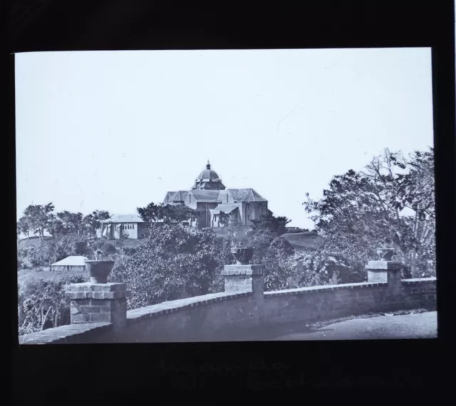 Glass Magic Lantern Slide Uganda Cathedral Africa Newton & Co