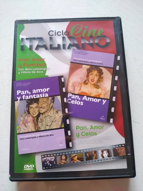 Pan amor Y Fantasia + Jalousie Lina Lollobrigida DVD Espagnol Italien Région 2