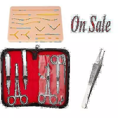 Emergency Suture Kit for Practice on Wound Pad - All New