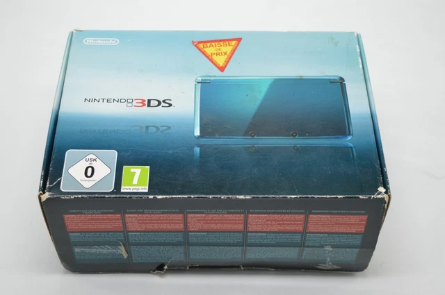 Console portable Nintendo 3DS aqua blue lagon bleue + chargeur officiel 2DS DS