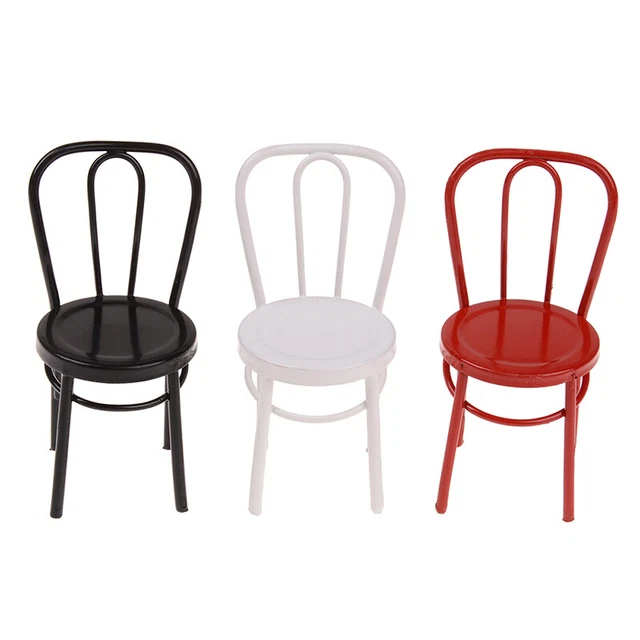 Dollhouse 1/6 1/12 Iron Chair model for Dolls House Furniture chair toy Fad S OF