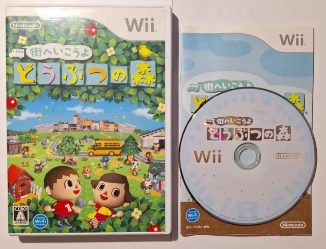 Animal Crossing City Folk Nintendo Wii NTSC-J Japanese Complete In Box CIB US