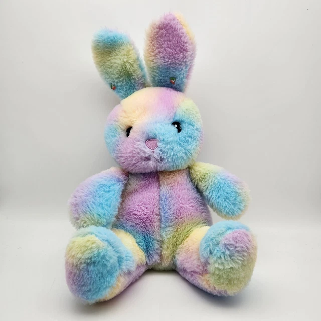 SPARK CREATE IMAGINE Bunny Rabbit Plush Pastel Stuffed Rattle Crinkle