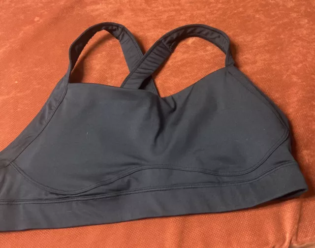 Old Navy Women's XL Active PowerSoft Blue Medium Support Athletic Sports Bra 2