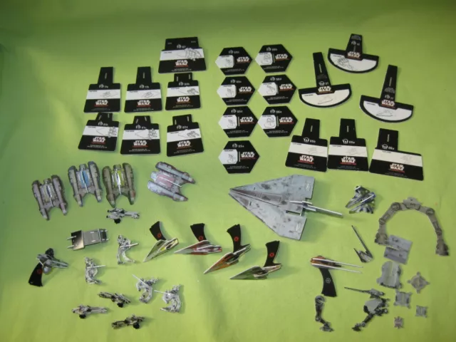 Whizkids 2008 Star Wars POCKETMODEL Game LOT of Mini Ships and Parts