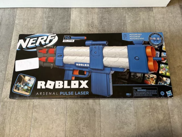 Hasbro Nerf ROBLOX Arsenal Pulse Laser & Mm2 Shark Seeker Game Code  Included for sale online