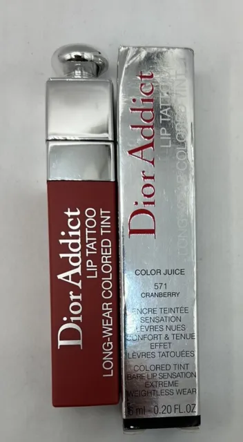 Dior Addict Lip Tattoo Long-Wear Coloured Tint in 571 Natural Cranberry- 6 ml