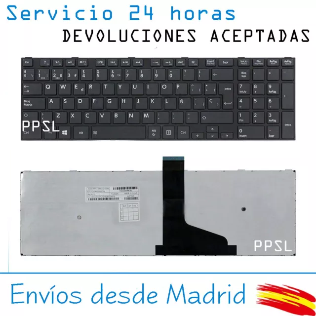 TECLADO PARA PORTATIL Toshiba Satellite PRO C50-A-1CC EN ESPAÑOL NUEVO CON MA...