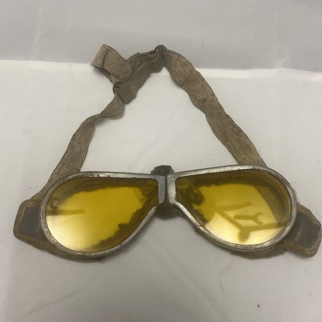 WW2 BRITISH ARMY dispatch riders/ armoured corps goggles £50.00 ...