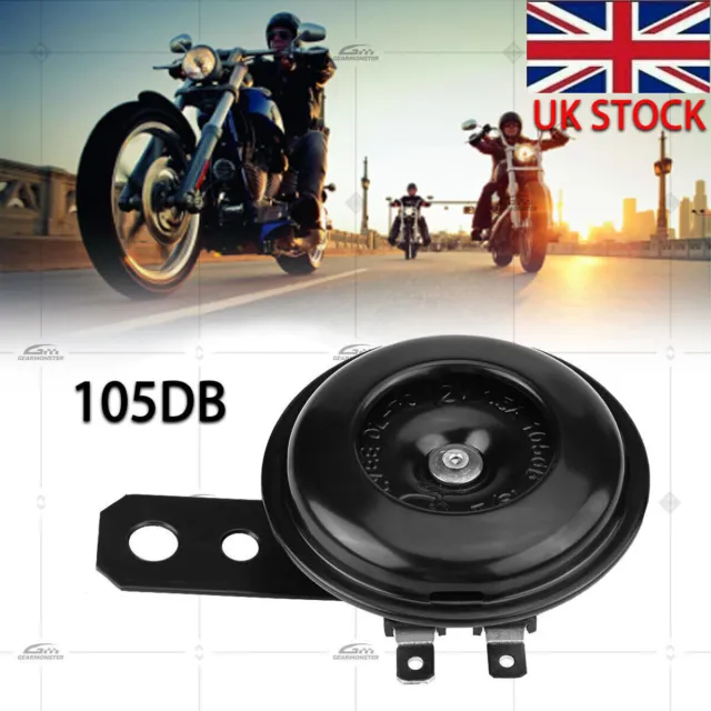 12v Loud 105db Universal Electric Motorcycle Horn Motorbike Scooter Replacement