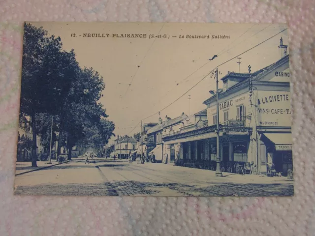 CPA - NEUILLY PLAISANCE - Le boulevard Galliéni