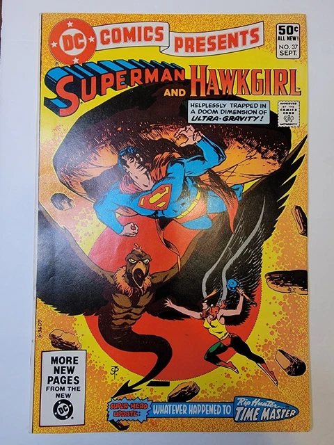 DC Comics Presents 37 VF/NM Superman, Hawkgirl, 1981 Jim Starlin ~ High Grade
