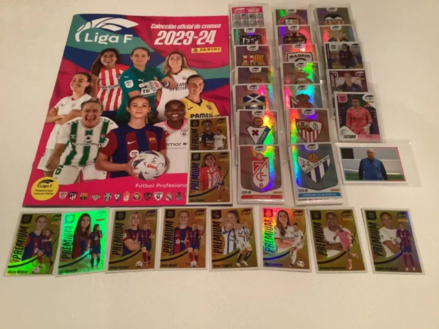 Panini Liga F 2023/24 Collezione Completa + 12 Adesivi Premium Top Rari