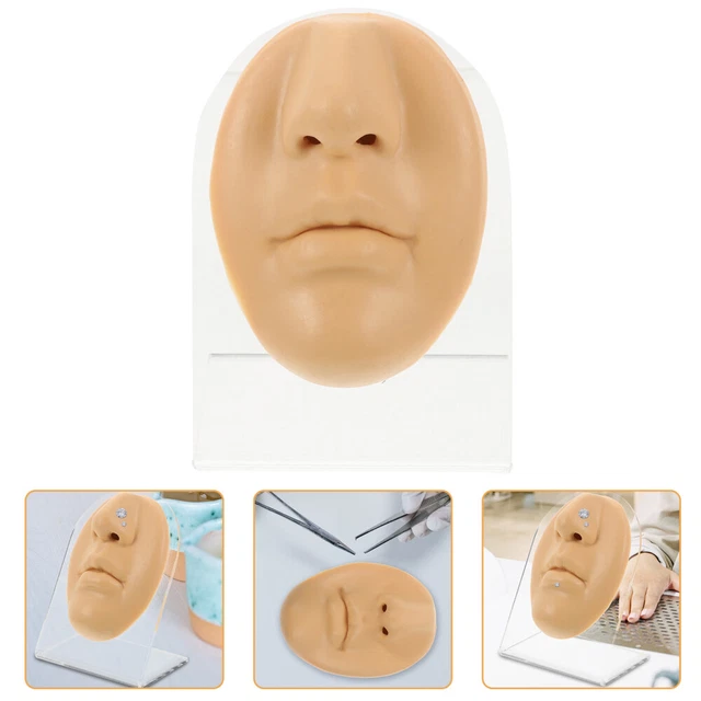 Gel de sílice nariz boca modelo silicona cuerpo humano labios de práctica