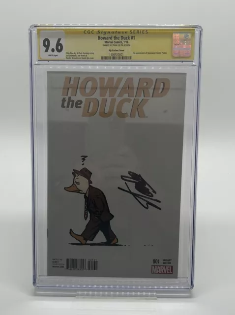 Howard the Duck #1 1:50 SS CGC 9.6 Signed by Stan Lee 1st app of Gwenpool