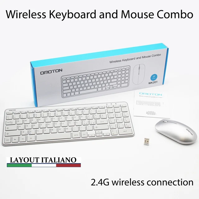 Clavier et souris sans fil Subblim Blanc Espagnol Qwerty main image 1